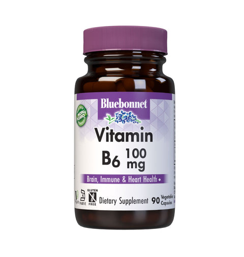 VITAMIN B6 100 mg - Premium Vitamins from Bluebonnet - Just $14.50! Shop now at Nutrition Central