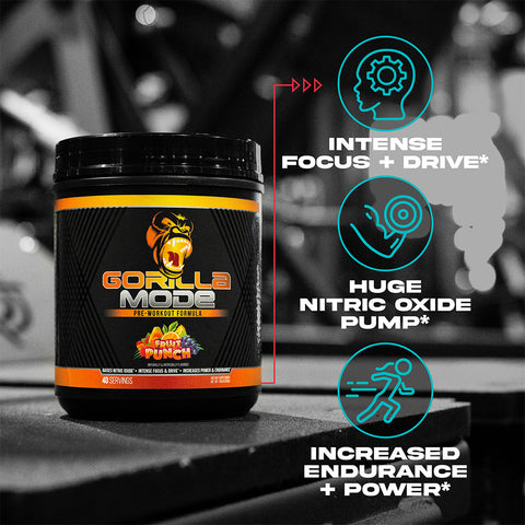 Gorilla Mode - Premium Pre-Workout from Gorilla Mind - Just $59.99! Shop now at Nutrition Central