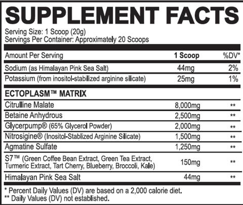 Black Magic | Ecto Plasm (Pump Formula) - Premium Pre Workout from Black Magic Supply - Just $44.95! Shop now at Nutrition Central