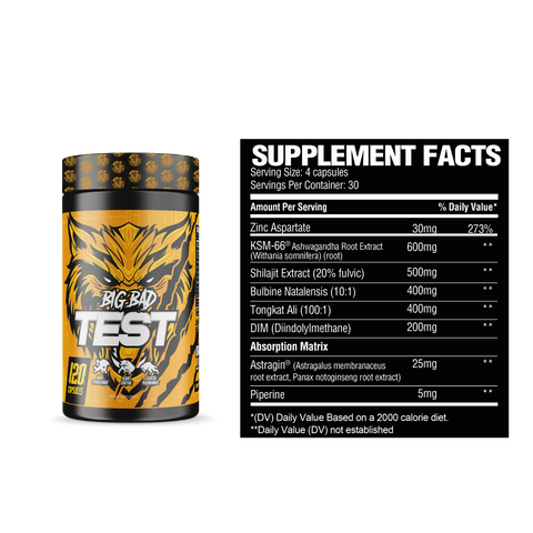 Nutrition Wolf | Big Bad Test - Premium Test Booster from Nutrition Wolf - Just $49.99! Shop now at Nutrition Central
