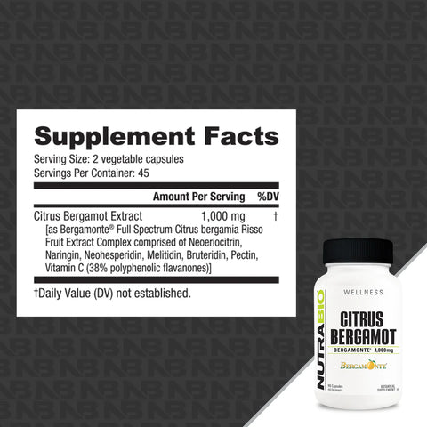 NutraBio Citrus Bergamot - Premium Health & Wellness from NutraBio - Just $44.99! Shop now at Nutrition Central