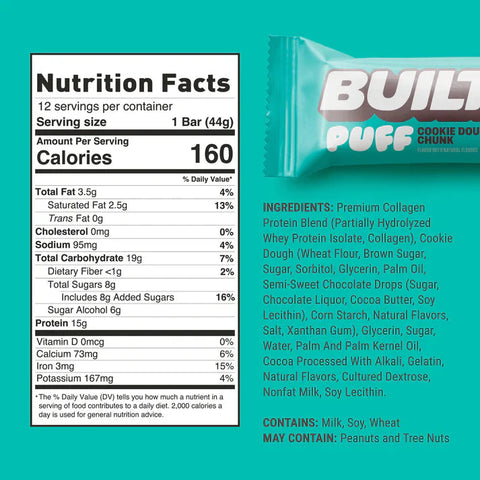 Built Puff Protein Bar - Premium Healthy Snacks from Built - Just $3.50! Shop now at Nutrition Central
