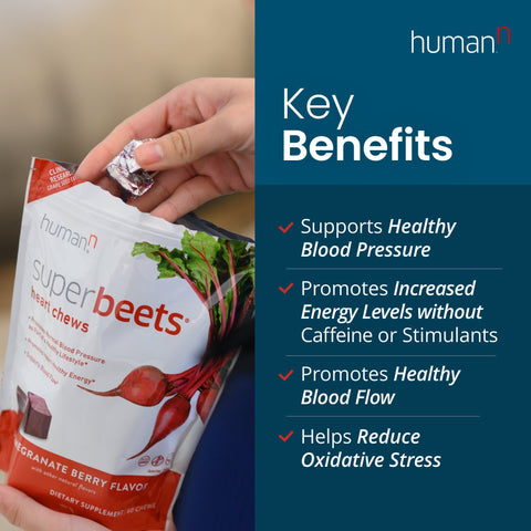 SuperBeets Heart Chews - Premium SuperBeets Heart Chews from HumanN - Just $39.95! Shop now at Nutrition Central