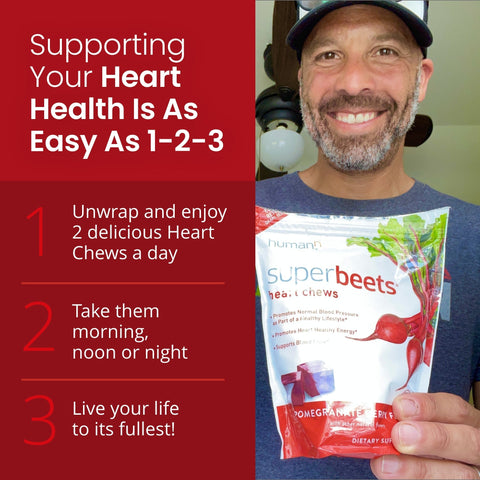 SuperBeets Heart Chews - Premium SuperBeets Heart Chews from HumanN - Just $39.95! Shop now at Nutrition Central