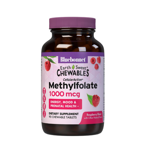 EARTHSWEET CHEWABLES CELLULAR ACTIVE METHYLFOLATE 1000 mcg - Premium Chewable Supplements from Bluebonnet - Just $29.95! Shop now at Nutrition Central