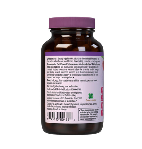 EARTHSWEET CHEWABLES CELLULAR ACTIVE METHYLFOLATE 1000 mcg - Premium Chewable Supplements from Bluebonnet - Just $29.95! Shop now at Nutrition Central