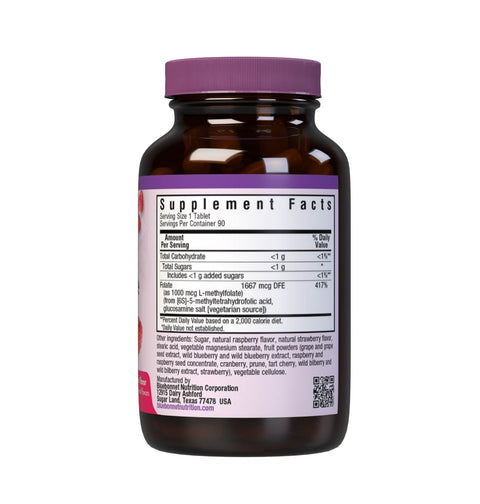 EARTHSWEET CHEWABLES CELLULAR ACTIVE METHYLFOLATE 1000 mcg - Premium Chewable Supplements from Bluebonnet - Just $29.95! Shop now at Nutrition Central