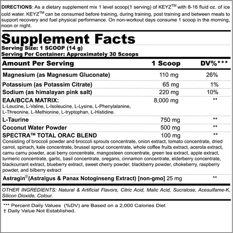 Black Magic Keyz - Premium Amino Acids from Black Magic Supply - Just $34.99! Shop now at Nutrition Central
