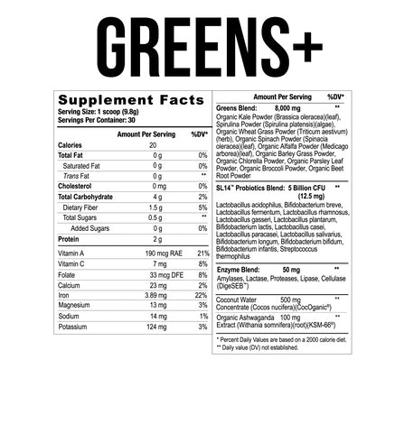 Greens+ V2: Superfoods Greens Powder - Premium Vitamins from Axe & Sledge Supplements - Just $49.95! Shop now at Nutrition Central