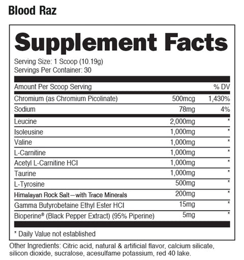 Racked BCAA Supplement - Premium Aminos / Intra-Workout from Bucked Up - Just $42.95! Shop now at Nutrition Central