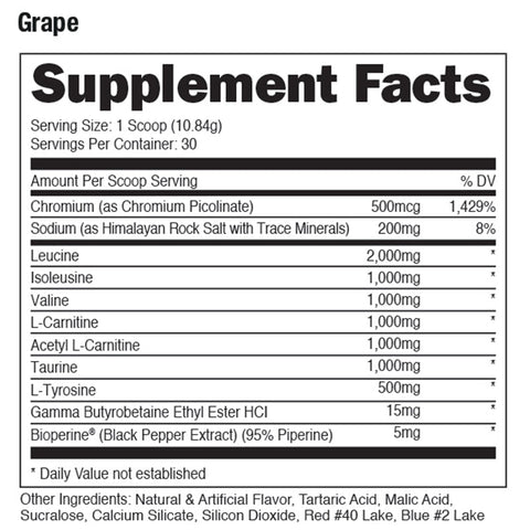 Racked BCAA Supplement - Premium Aminos / Intra-Workout from Bucked Up - Just $42.95! Shop now at Nutrition Central