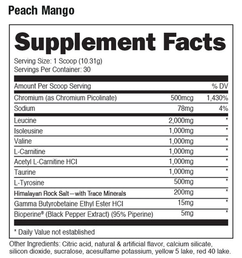 Racked BCAA Supplement - Premium Aminos / Intra-Workout from Bucked Up - Just $42.95! Shop now at Nutrition Central