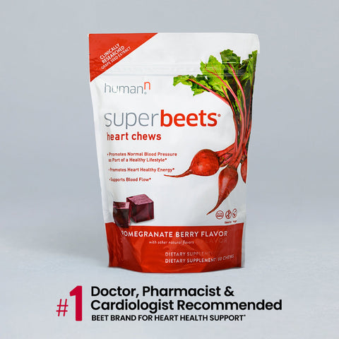 SuperBeets Heart Chews - Premium SuperBeets Heart Chews from HumanN - Just $39.95! Shop now at Nutrition Central