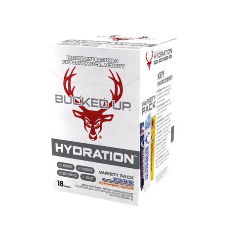 Bucked Up Hydration - 18 Stick Packs - Premium Recovery from Bucked Up - Just $24.99! Shop now at Nutrition Central