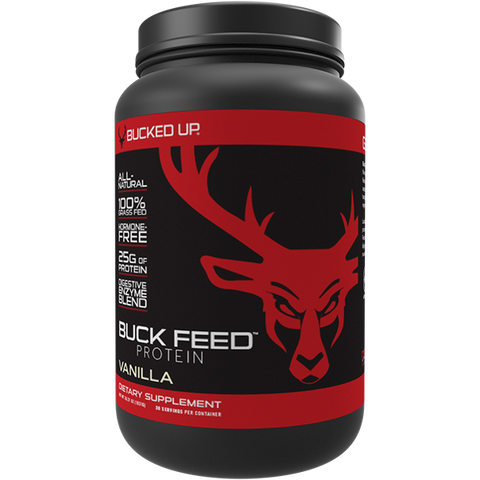 Buck Feed All Natural Protein - Premium Supplements from Bucked Up - Just $59.95! Shop now at Nutrition Central