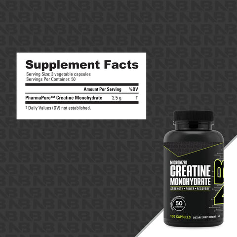 NutraBio | Micronized Creatine Monohydrate (Capsules) - Premium Creatine from Nutrabio - Just $24.99! Shop now at Nutrition Central