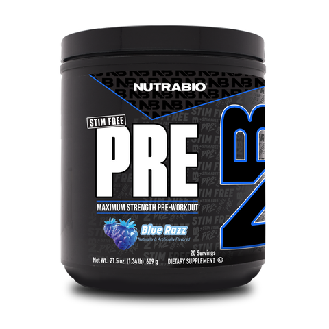 PRE Workout Stim Free - Nutrabio - Premium Supplement Powders from NutraBio - Just $49.99! Shop now at Nutrition Central