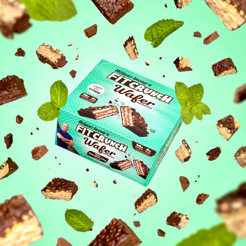 FITCRUNCH Wafer Protein Bars Mint Choc Chip (9ct) - Premium WAFER BAR from Fit Crunch - Just $21.99! Shop now at Nutrition Central