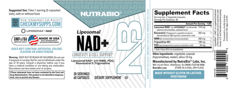 Liposomal NAD+