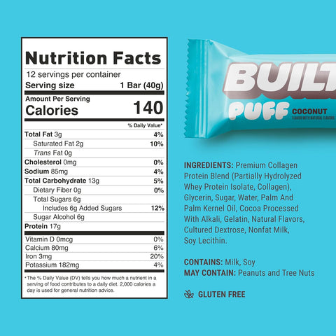 Built Puff Protein Bar - Premium Healthy Snacks from Built - Just $3.50! Shop now at Nutrition Central