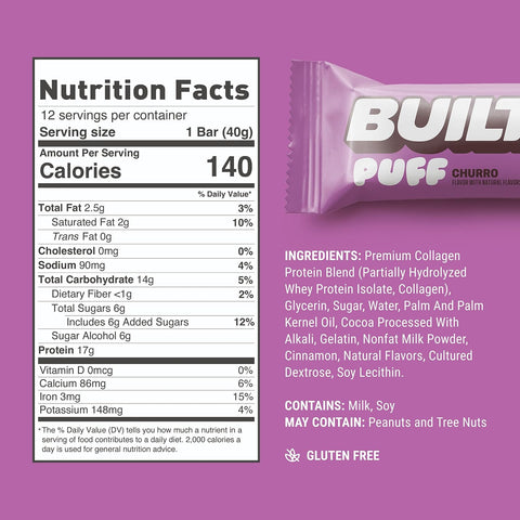 Built Puff Protein Bar - Premium Healthy Snacks from Built - Just $3.50! Shop now at Nutrition Central