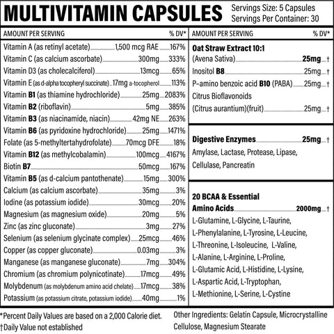 Powder Vitamin - Capsules No Flavoring