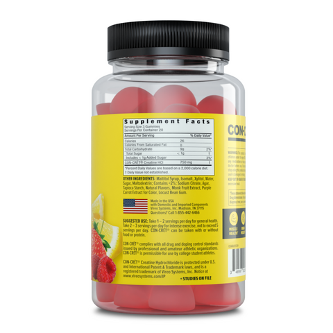 Con-Cret Creatine HCl Gummies - Premium Creatine from CON-CRET - Just $29.99! Shop now at Nutrition Central