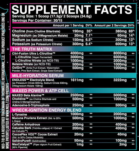 DVST8:25 Ultra Dosed Pump/Pre-Workout - Inspired Neutraceuticals