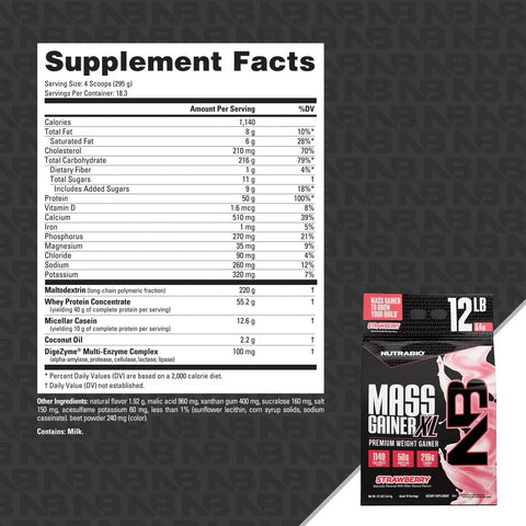 Nutrabio Mass Gainer XL
