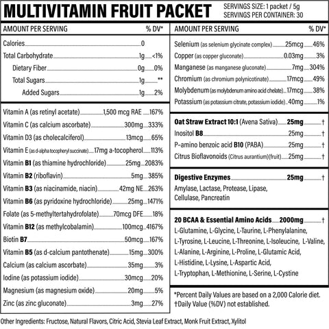 Powder Multivitamin - Packets Orange Burst