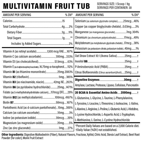Powder Multivitamin Tub - Orange Burst