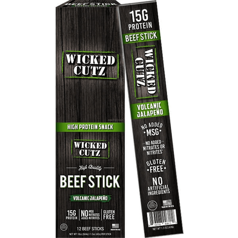 Wicked Cutz - BEEF STICKS - Premium Healthy Snacks from Wicked Cutz - Just $2.99! Shop now at NutritionCentral.com