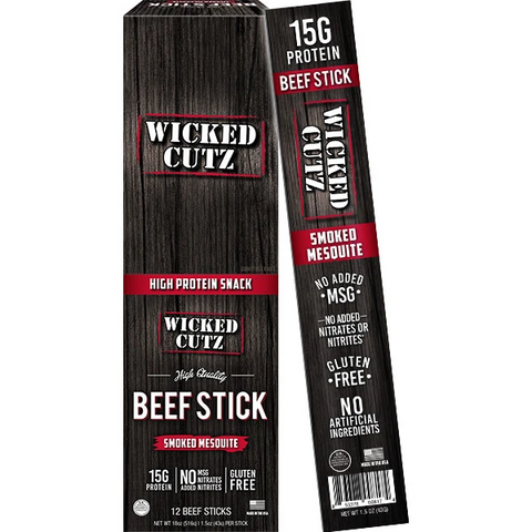 Wicked Cutz - BEEF STICKS - Premium Healthy Snacks from Wicked Cutz - Just $2.99! Shop now at NutritionCentral.com