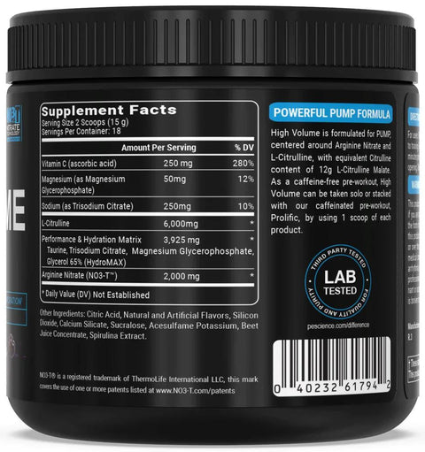 High Volume - Pescience - Premium Pre-Workouts from Pescience - Just $34.99! Shop now at Nutrition Central