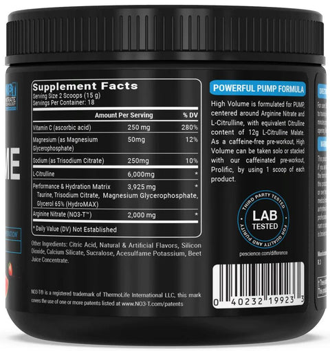 High Volume - Pescience - Premium Pre-Workouts from Pescience - Just $34.99! Shop now at Nutrition Central