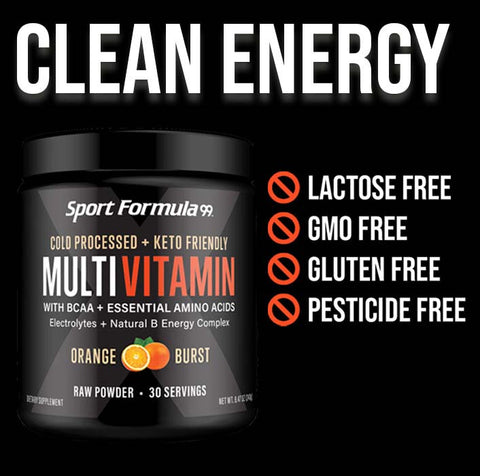 Powder Multivitamin Tub - Orange Burst