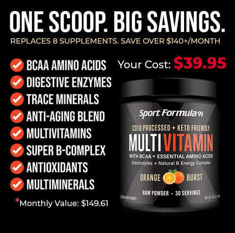 Powder Multivitamin Tub - Orange Burst