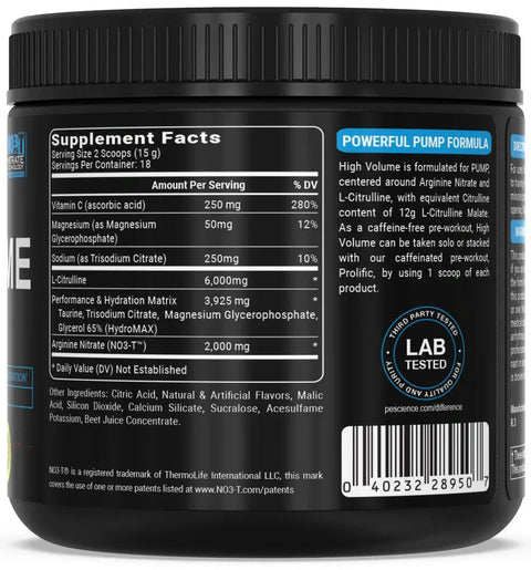 High Volume - Pescience - Premium Pre-Workouts from Pescience - Just $34.99! Shop now at Nutrition Central