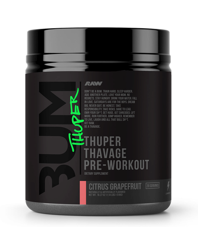 Raw Nutrition CBUM Thuper Thavage - Premium Pre-Workout from Raw Nutrition - Just $59.99! Shop now at Nutrition Central