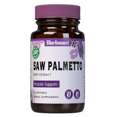 Saw Palmetto Berry Extract Bluebonnet 30 Softgels - Premium Supplements from Bluebonnet - Just $9.99! Shop now at NutritionCentral.com