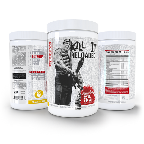 Kill It Reloaded Pre-Workout: Legendary Series - Premium Supplements from 5% Nutrition - Just $52.99! Shop now at Nutrition Central