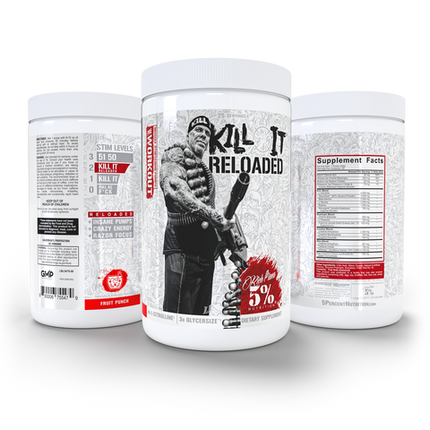 Kill It Reloaded Pre-Workout: Legendary Series - Premium Supplements from 5% Nutrition - Just $52.99! Shop now at Nutrition Central