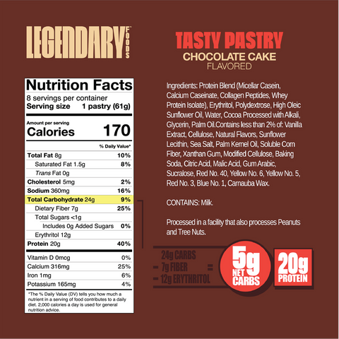 Legendary Foods Tasty Pastry - Premium Snacks from Legendary Foods - Just $3.49! Shop now at NutritionCentral.com