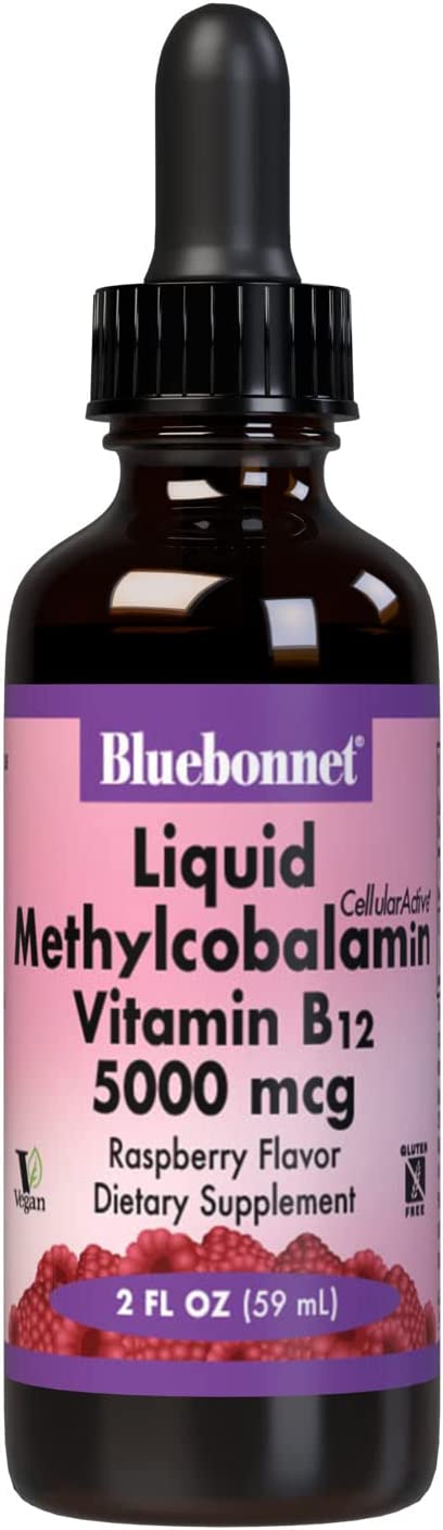 B12 Liquid Methylcobalamin, 5000mcg - Blue Bonnet